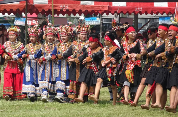 Festiwal żniwnych ludzi Rukai na Tajwanie — Zdjęcie stockowe