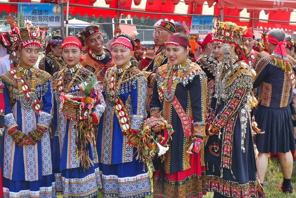 Fiesta de la Cosecha del Pueblo Rukai en Taiwán — Foto de Stock