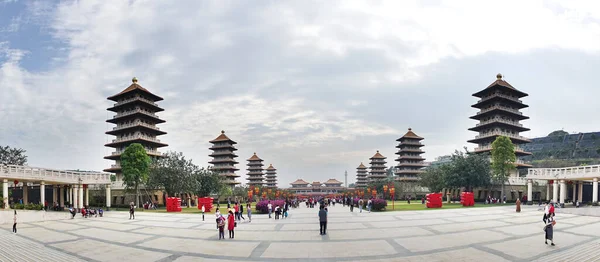 Kaohsiung Taiwan Janvier 2020 Une Vue Panoramique Mémorial Bouddha Avec — Photo