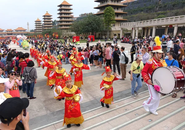 Kaohsiung Taiwan January 2020 Parade Guang Shan Buddhist Complex Chinese — Stock Photo, Image