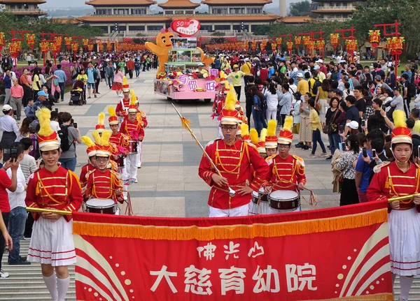 Kaohsiung Taiwan Gennaio 2020 Una Parata Complesso Buddista Guang Shan — Foto Stock