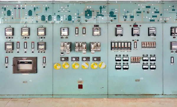 Kaohsiung Taiwan August 2017 Abandoned Switchboard Control Room Former Chiaotou — Stock Photo, Image