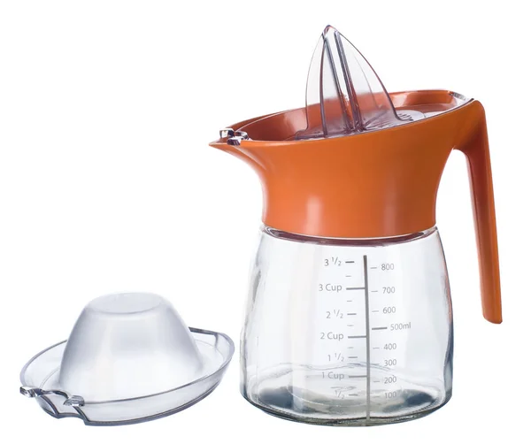 Glas Juicer voor citrus met dop geïsoleerd — Stockfoto