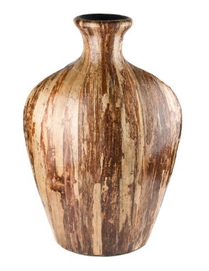 Ahşap izole vazo 