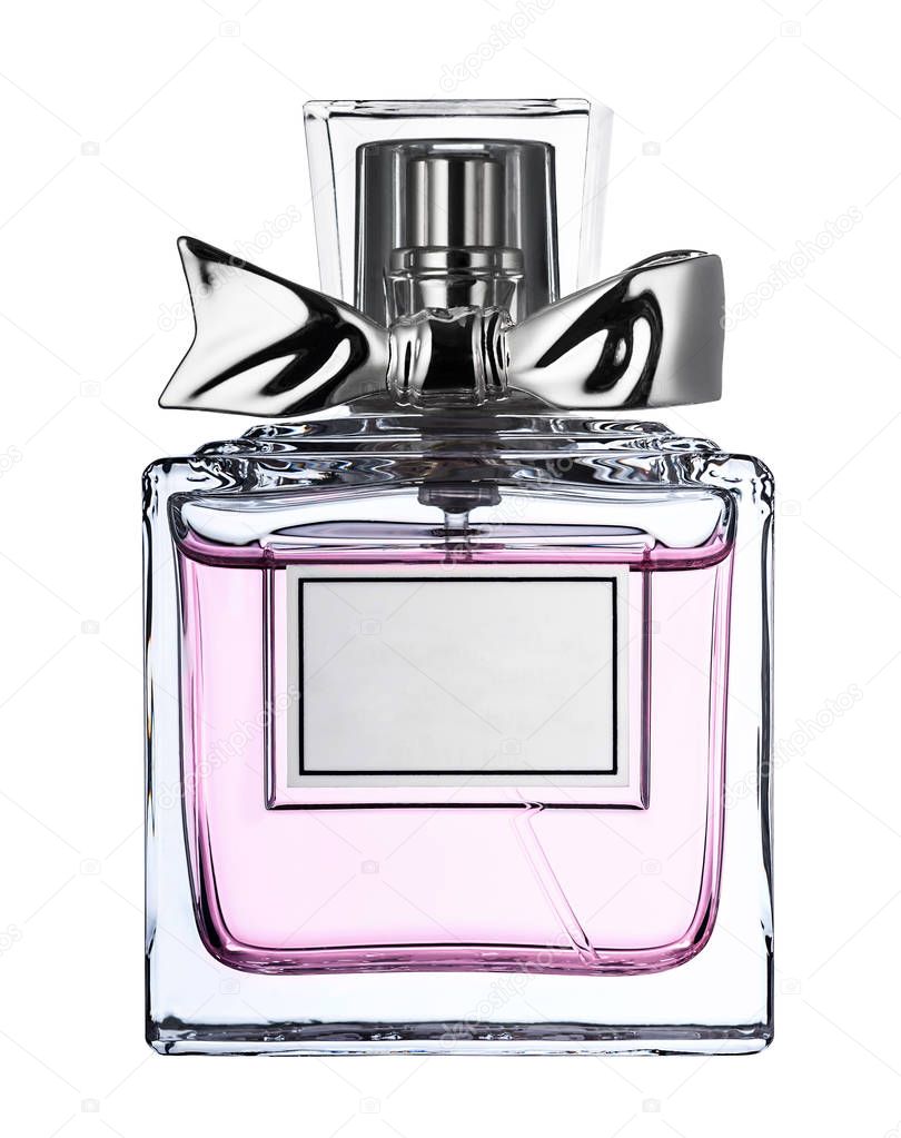 perfume bottle with blank label