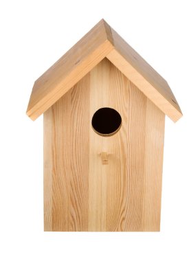 İzole kuş yuvası. Önden Görünümü