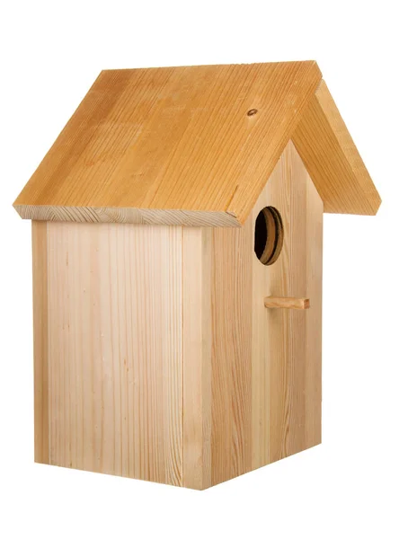 Casetta per uccelli in legno — Foto Stock