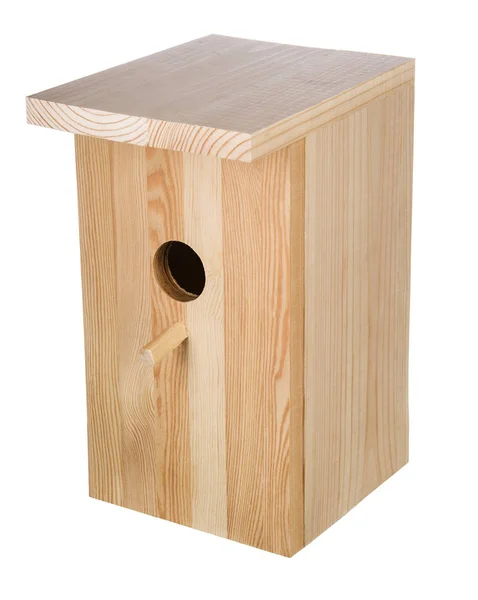 Birdhouse isolado em branco — Fotografia de Stock