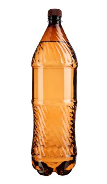 Beyaz arka plan üzerinde plastik şişe su