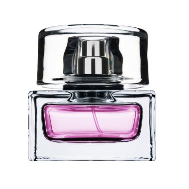 Parfüm şişesi beyaza izole