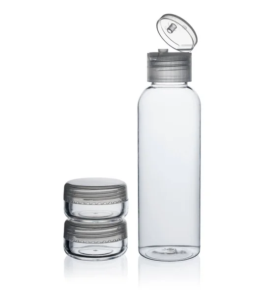 Plastic bottle for cosmetics — Stock Photo, Image