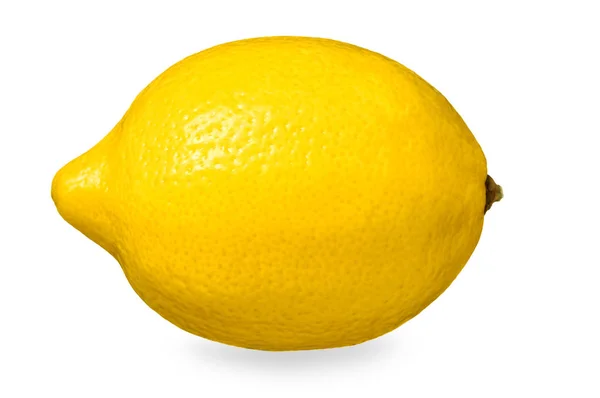 Limone giallo maturo isolato — Foto Stock