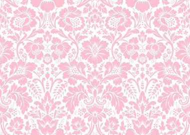 vektör sorunsuz çiçek damask desenli