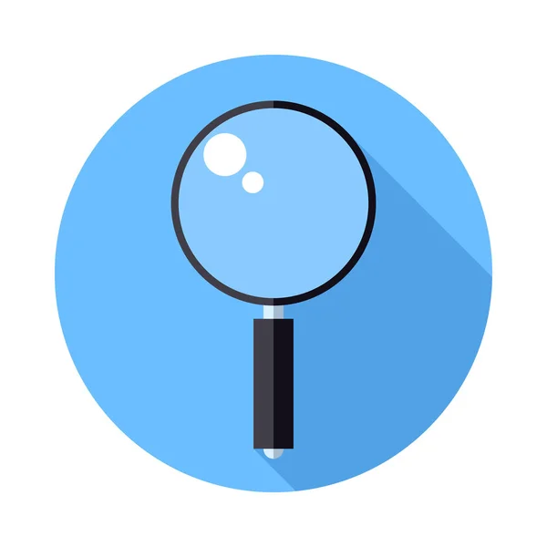 Flat Magnifier icon — Stock Vector