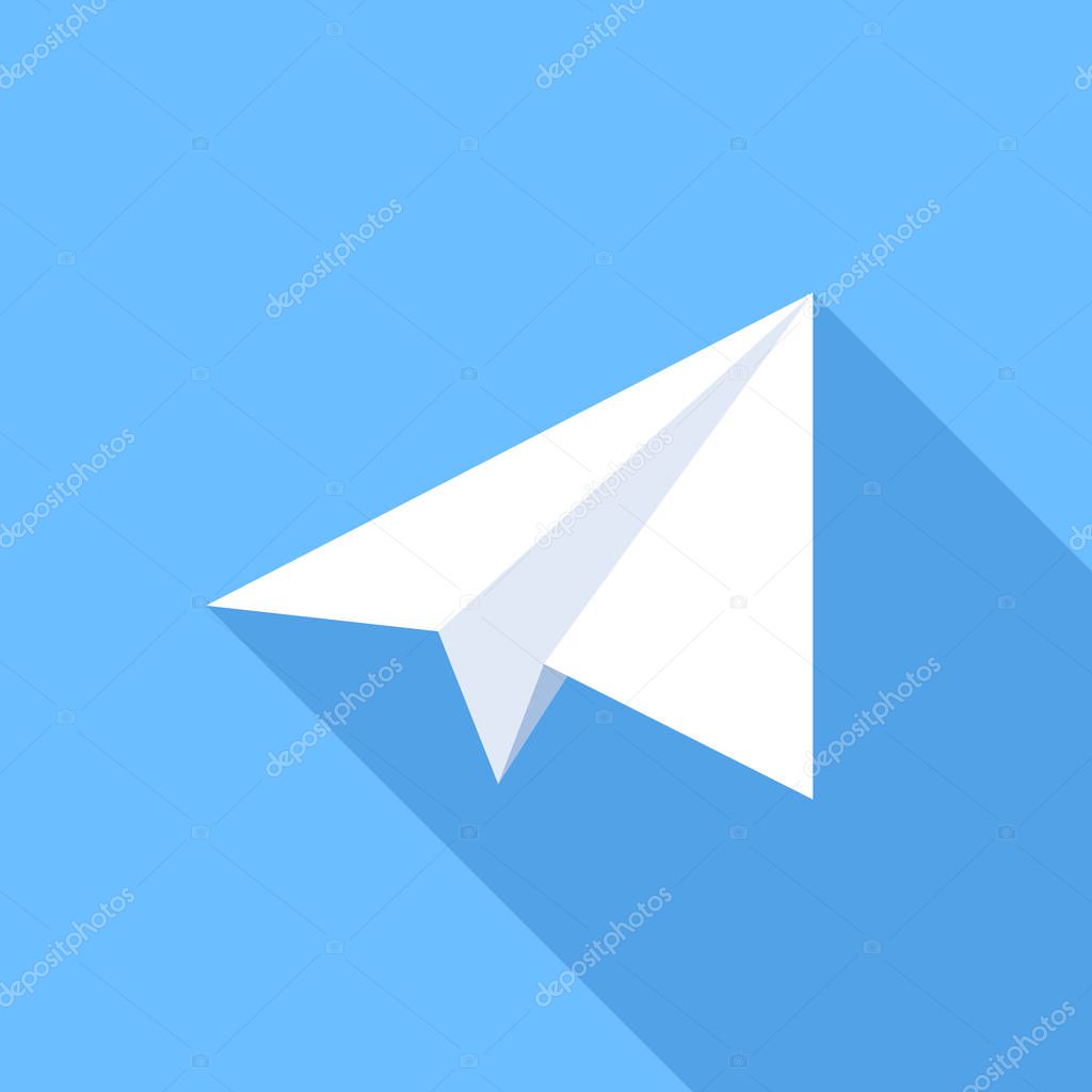 Paper Plane Flat Icon