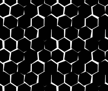 Eşitsiz soyut desen altıgenler çatlaklar