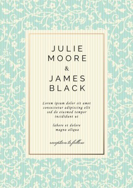 düğün davetiyesi şablonu