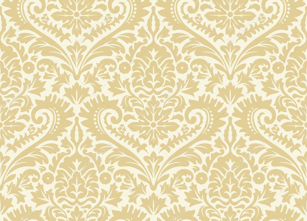 Vector seamless damask pattern