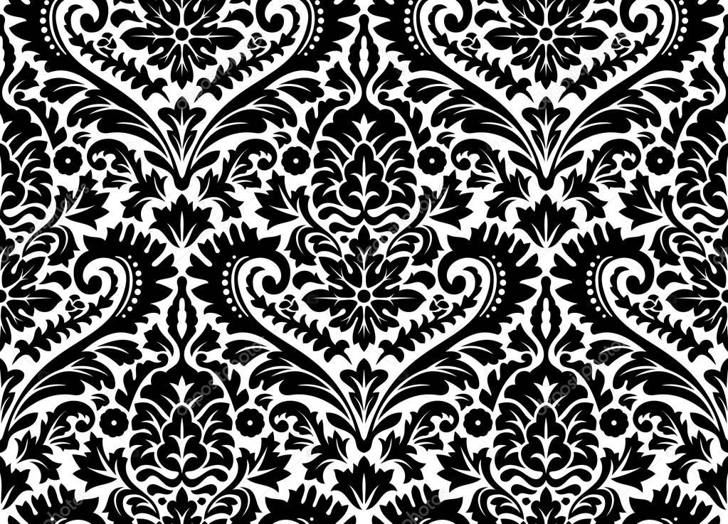 Vector seamless damask pattern