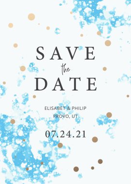 Düğün tarihi tasarım şablonunu kaydet