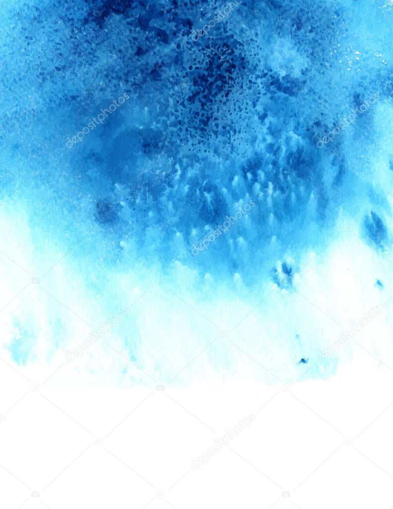 Watercolor abstract aquamarine background