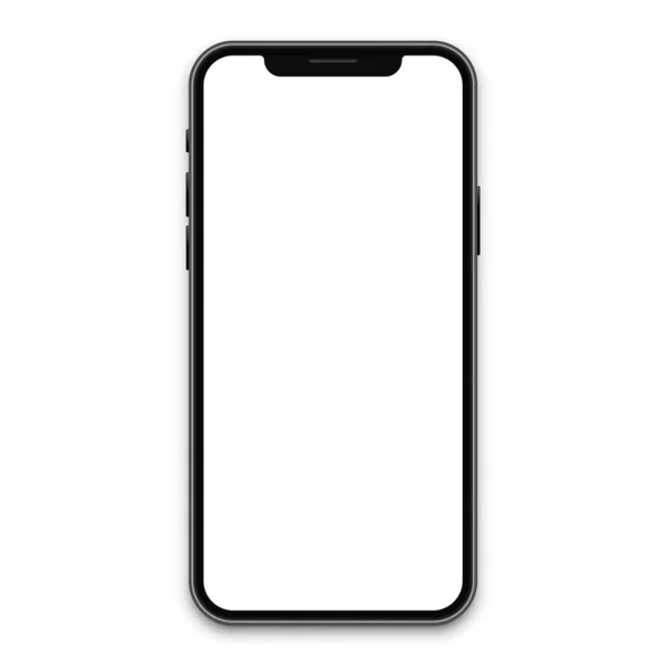 Vector Realista Telefone Móvel Moderno Conceito Dispositivo Móvel Vetorial Mockup —  Vetores de Stock