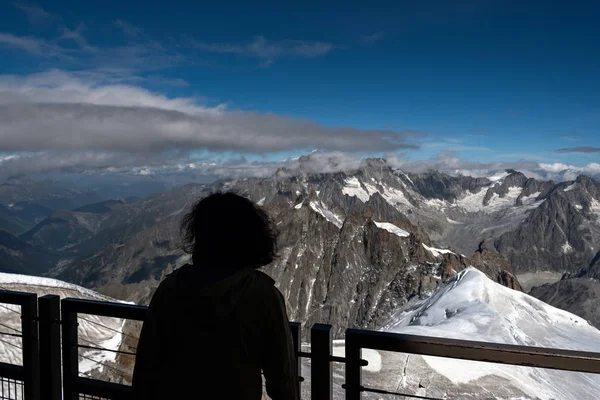 Gelo e neve nos arredores de Mont Blanc em Alps, França . — Fotografia de Stock