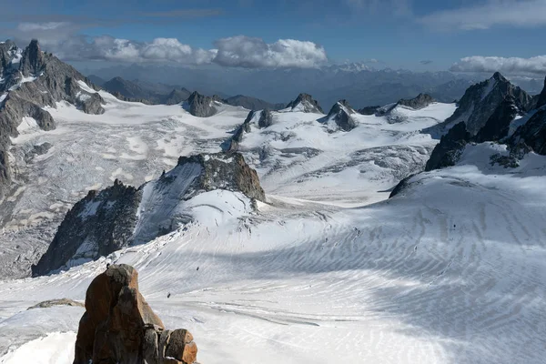 Glace et neige dans les environs du Mont Blanc dans les Alpes, France . — Photo