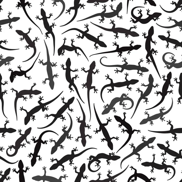 蜥蜴无缝模式 — 图库矢量图片