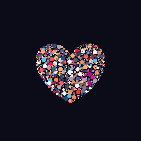 Абстрактні кольори серця — стоковий вектор