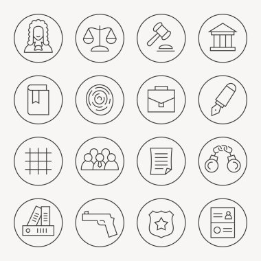 Hukuk Icons set