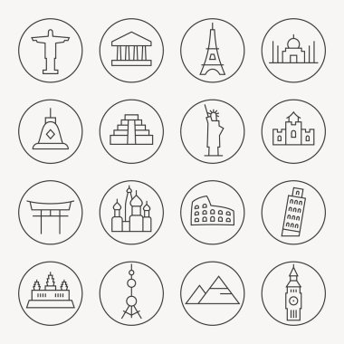 Anıtlar Icons set