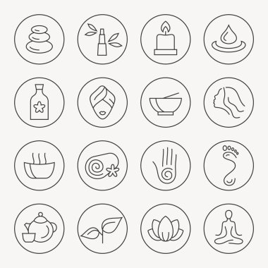 Spa Icons set
