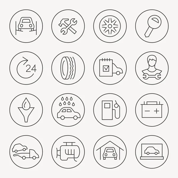Autoservice icons set — 图库矢量图片