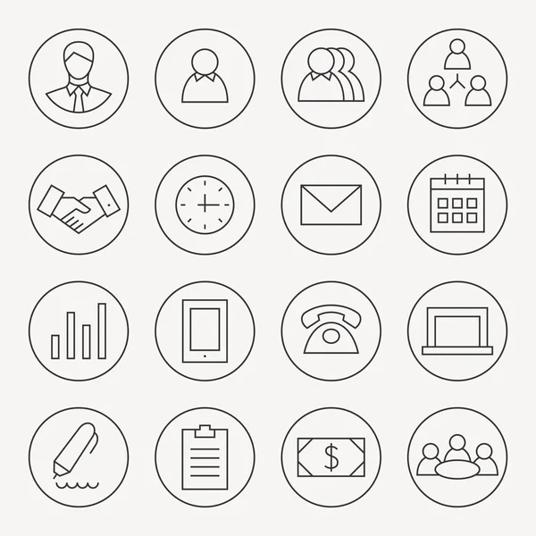 Business icons set — Stock Vector