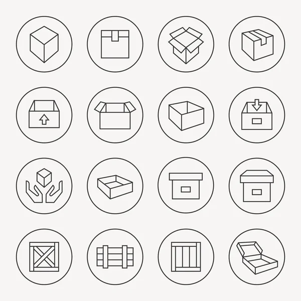 Box icons set Stock Vector Image by ©missbobbit 86470640