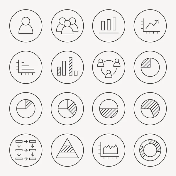 Infográficos conjunto de ícones — Vetor de Stock
