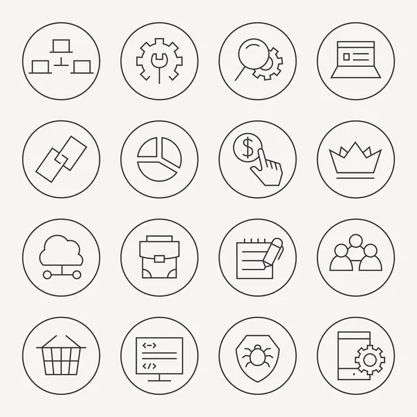 Seo icons set — Stock Vector