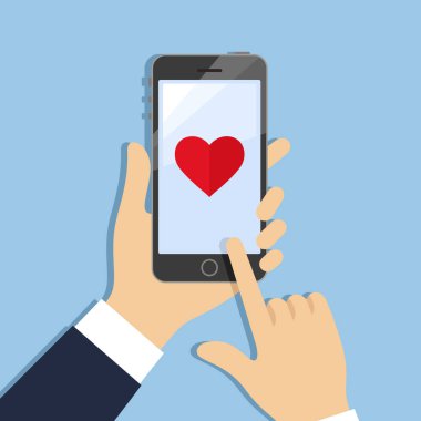  kalp simgesi ekranda