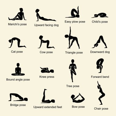 Yoga pozlar seti