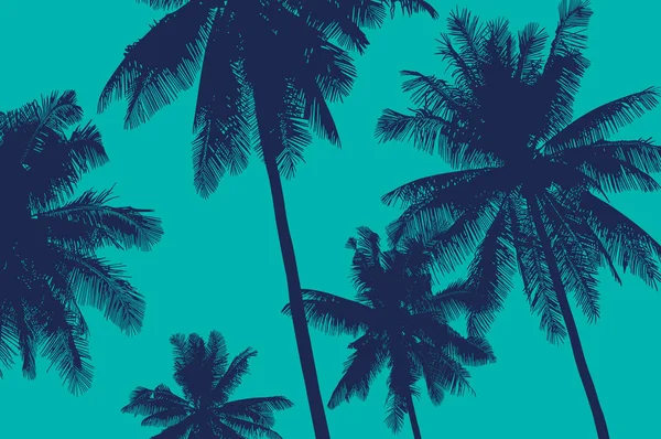 Ilustração da paisagem tropical — Vetor de Stock