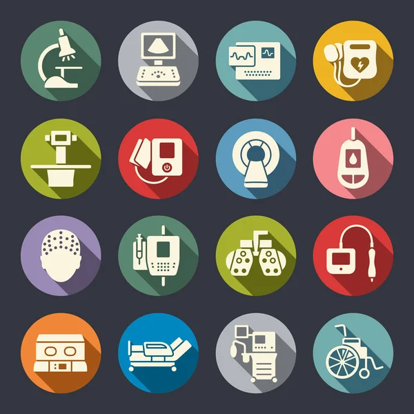 Medische apparatuur Icons Set — Stockvector