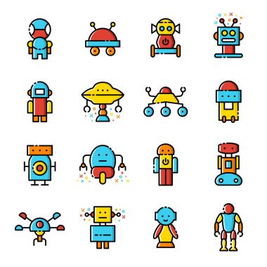 robotlar Icons set