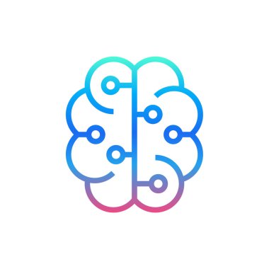 ai simgesi, basit vektör illüstrasyonu   