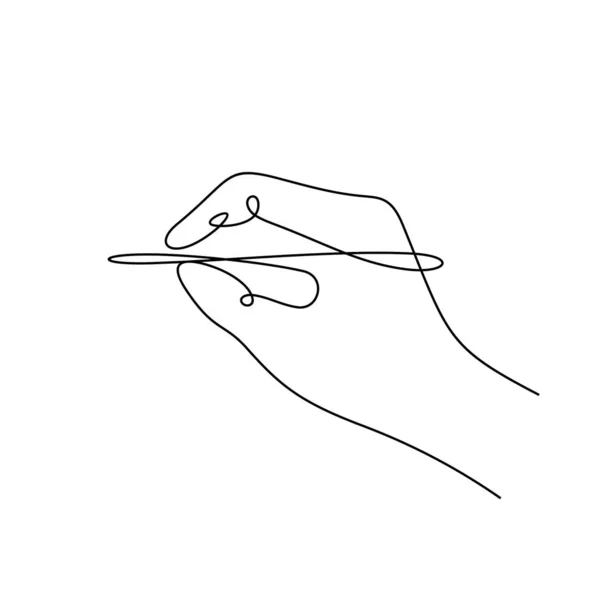 Hand Wittinglinie Symbol Einfach Vektorillustration — Stockvektor