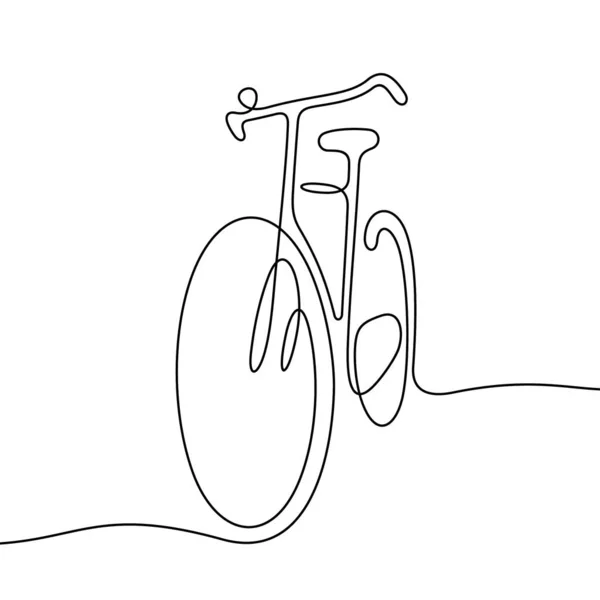 Icône Ligne Vélo Illustration Vectorielle Simple — Image vectorielle