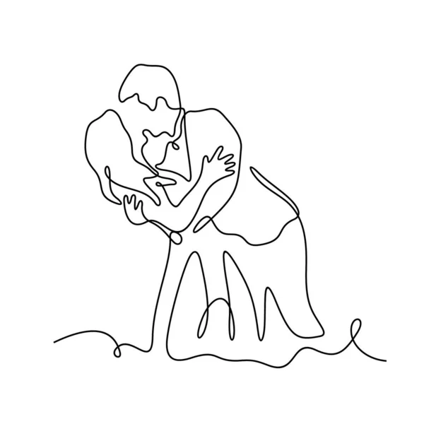 Иконка Линии Поцелуя Просто Векторная Иллюстрация — стоковый вектор