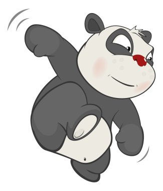 sevimli panda karakter