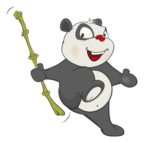 Carino personaggio panda — Vettoriale Stock