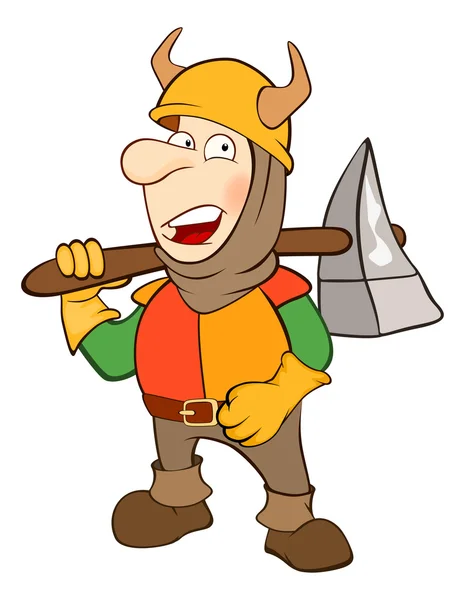 Персонаж мультфільму лицар — стоковий вектор